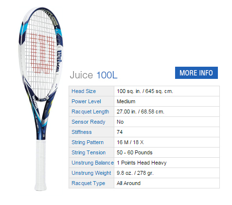 Wilson Juice 100L Tennis Racquet