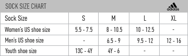 Adidas Socks Size Chart www inf inet com