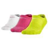 Nike 3 Pack Low Cut Girl`s Tennis Socks