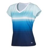Fila Heritage Printed V-Neck Women`s Tennis Top