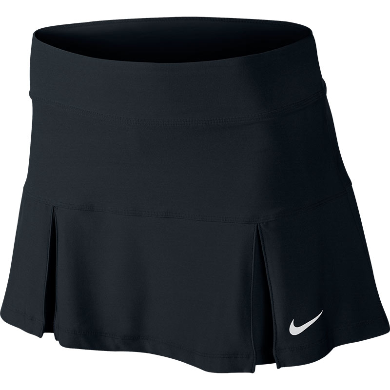 Nike Four Pleated Knit Women's Tennis Skirt Black