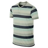 Nike Dri-Fit Touch Stripe Henley Men's Tennis Shirt