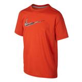Nike Leg Rain Camo Swoosh Boy's Tee