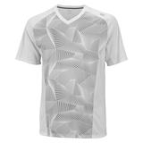 Wilson Solana Geometric V-Neck Men's Tennis Shirt