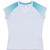 Fila Baseline Cap Sleeve V-Neck Girl`s Tennis Tank