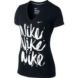 Nike Brush Up SS V-Neck Women's Tennis Tee