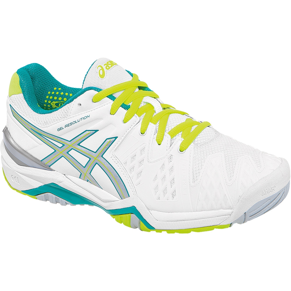 asics tennis shoes asics resolution 6 s tennis shoe white green silver asics tennis shoes asics resolution 6 s tennis shoe white green silver