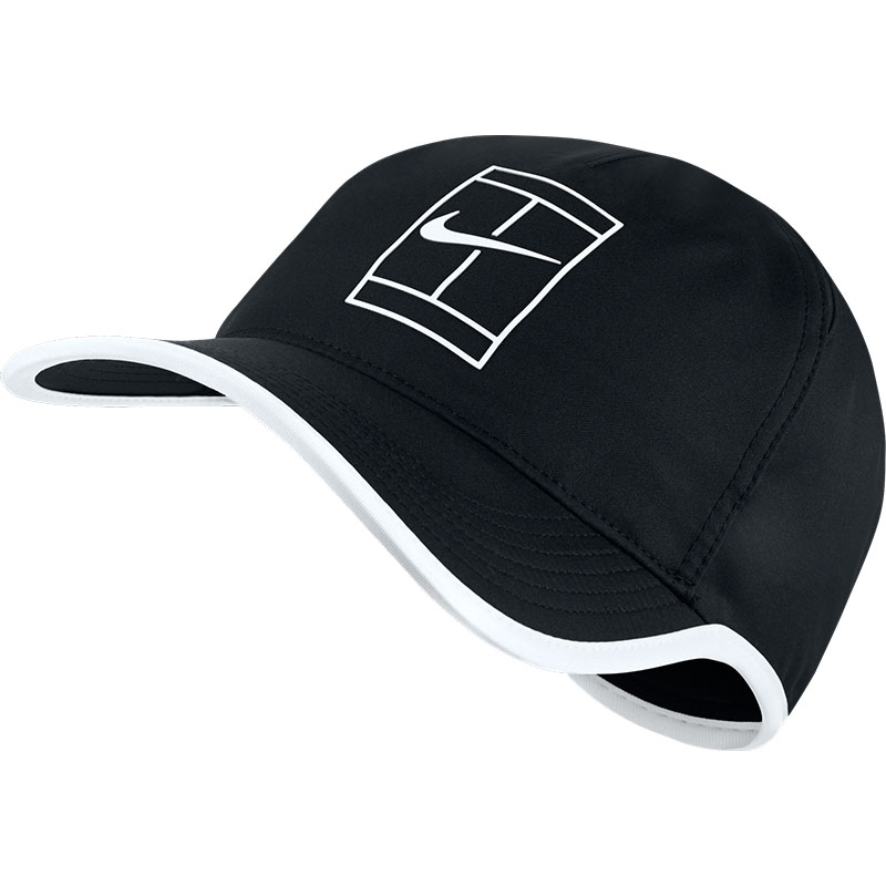 Nike Court Aerobill Featherlight Men's Tennis Hat Black/white