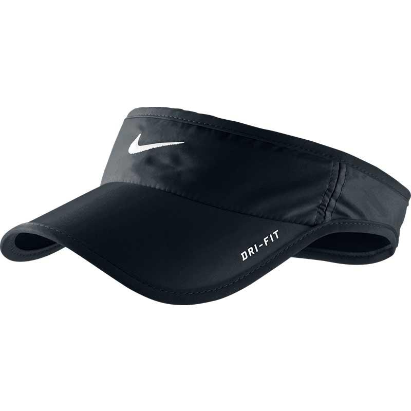 Nike Featherlight Dri Fit Tennis Visor Black