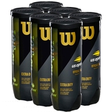 Wilson US Open Extra Duty 6 Can Pack Tennis Balls