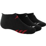 Adidas Striped 3-Pack No Show Junior's Tennis Socks