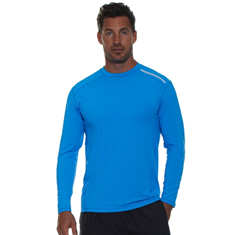 Bloq UV Jet Tee Long Sleeve Men's Shirt Oceanblue