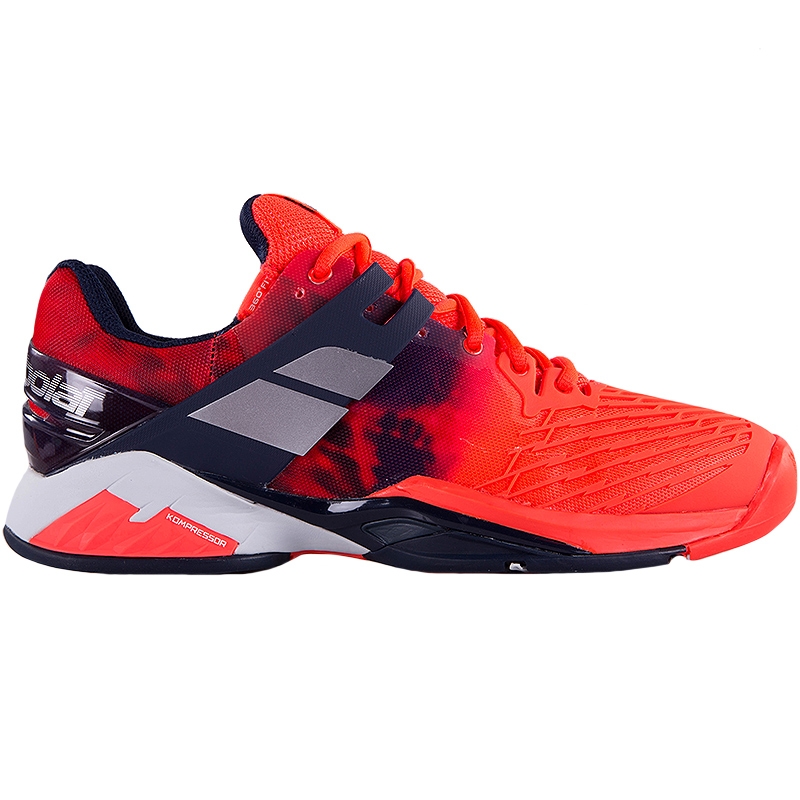 babolat red tennis shoes