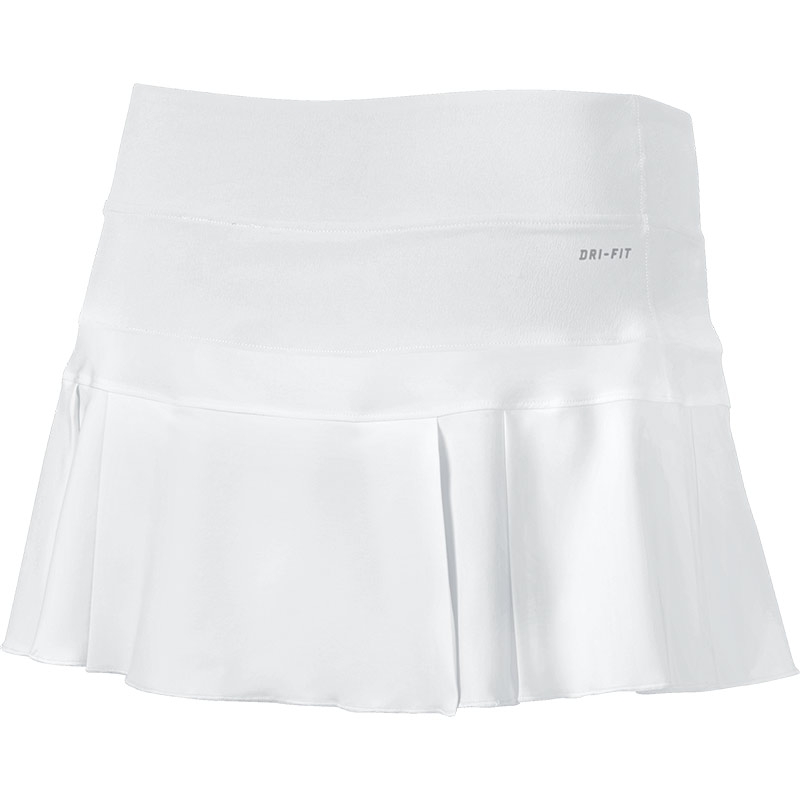 nike white pleated tennis skirt