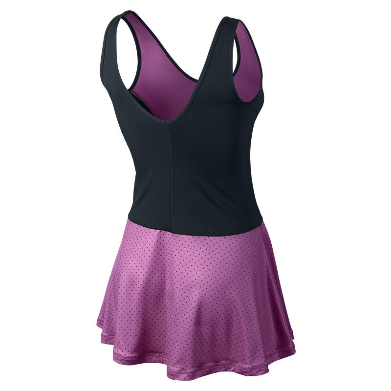 Nike Serena Oz Open Women's Tennis Dress Violet/black