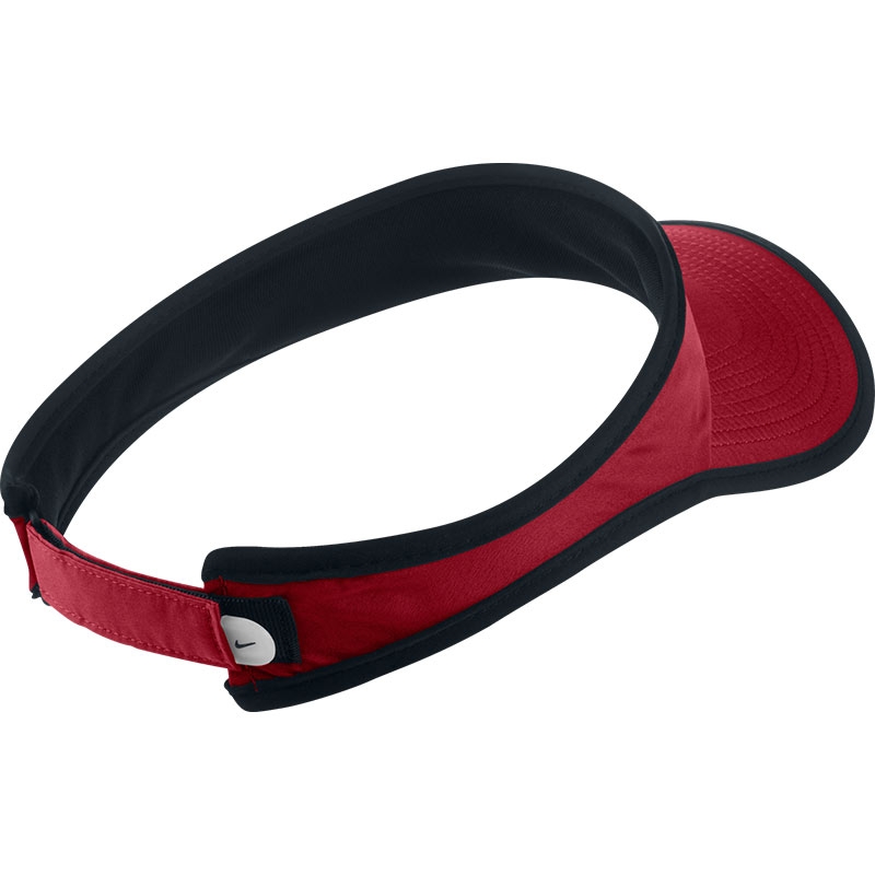 Nike Featherlight Men's Tennis Visor Red/white