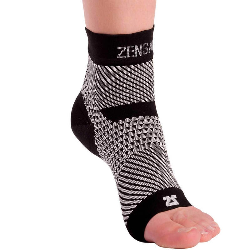 Zensah Plantar Fasciitis Compression Sleeve Grey