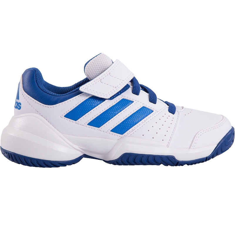 Adidas Court EL C Junior Tennis Shoe White/blue