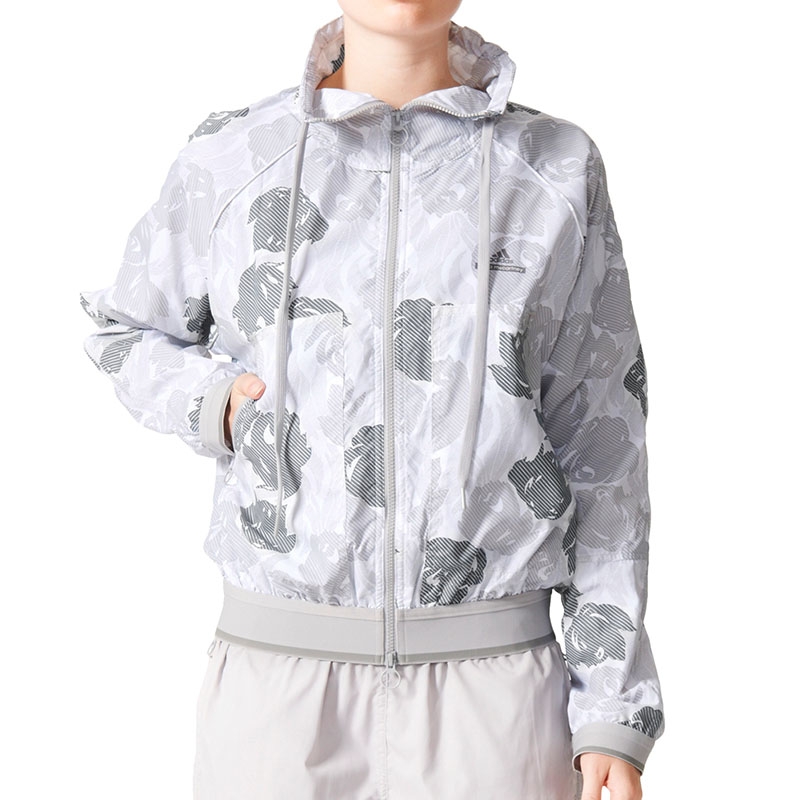 Adidas Stella McCartney Women's Tennis WarmUp Jacket Glacial/grey
