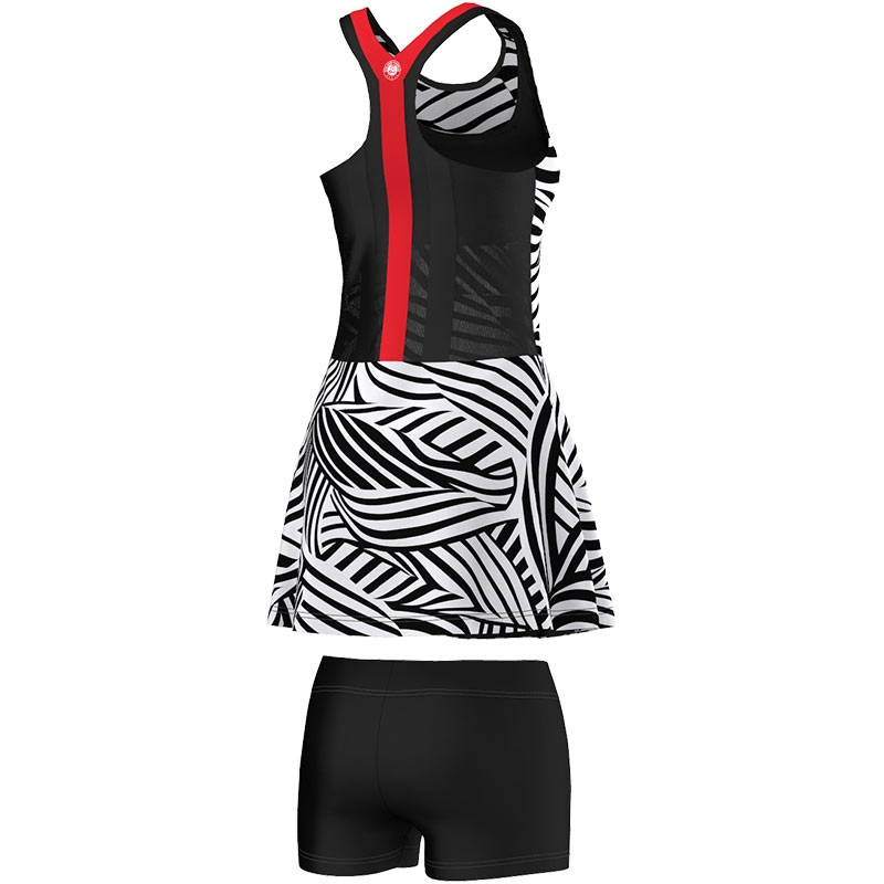 Adidas Roland Garros Y3 Women's Tennis Dress Black/white/red