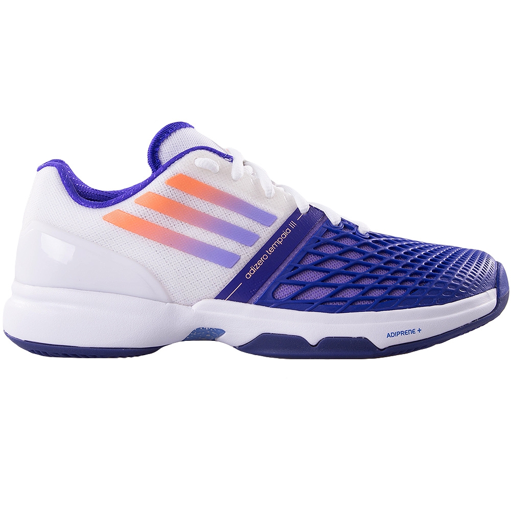 Adidas Adizero Tempaia III Women's Tennis Shoe White/purple