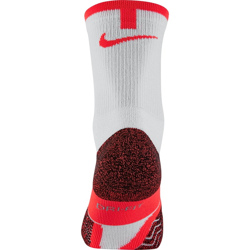 Nike Elite Crew Tennis Socks White/crimson