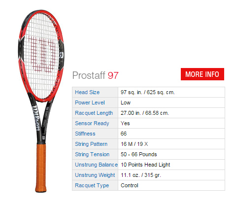 Wilson Pro Staff 97 Tennis Racquet