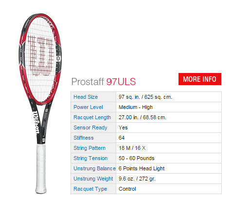 Wilson Pro Staff 97ULS Tennis Racquet