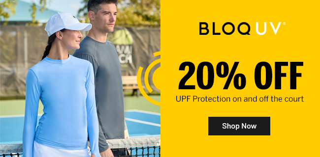 Shop BloqUv Tennis Shirts!