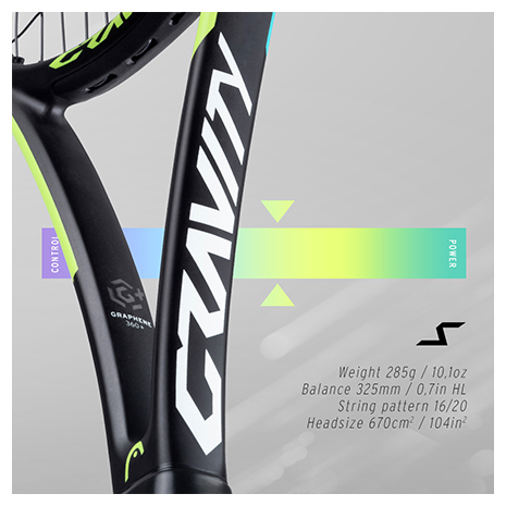 Head Graphene 360+ Gravity S Tennis Rackets