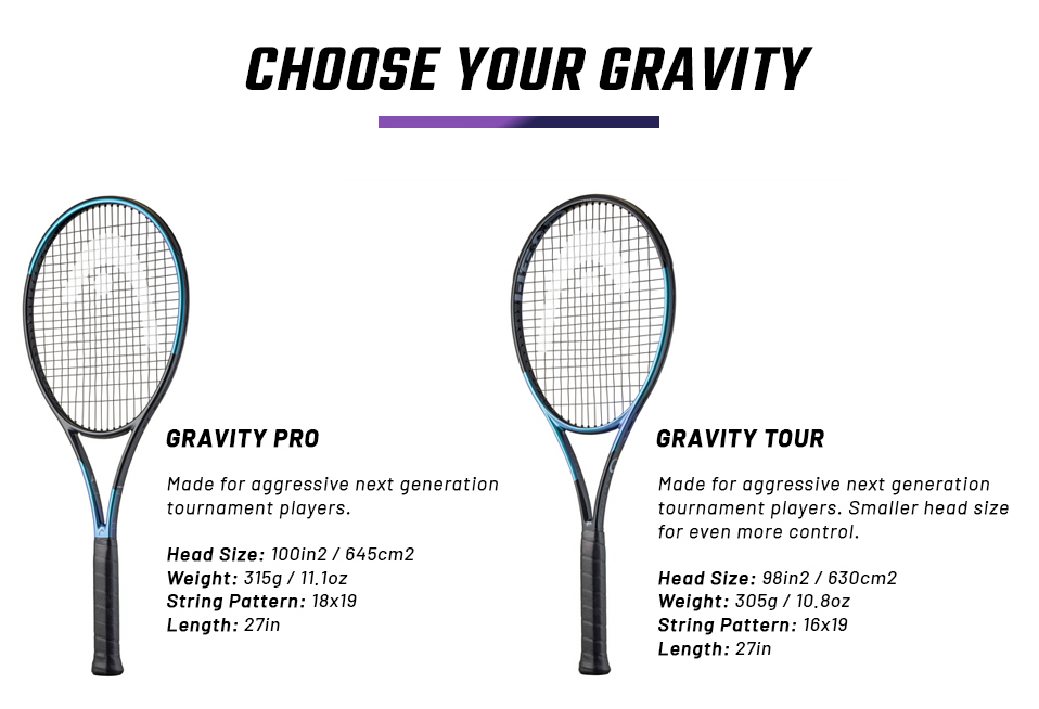 Head Gravity 2025 Tennis Racquets