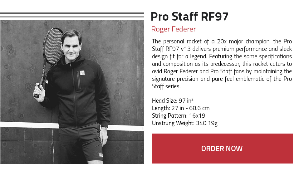 Wilson Pro Staff Tennis Rackets v13 Roger Federer