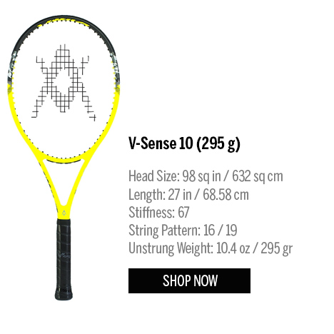 Volkl V Sense 5 Tennis Racquet Blue/Yellow/Black Grip Size 4.125 