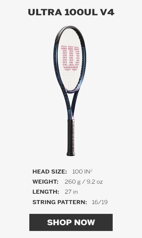 Wilson Ultra 100UL V4.0 Tennis Racquet