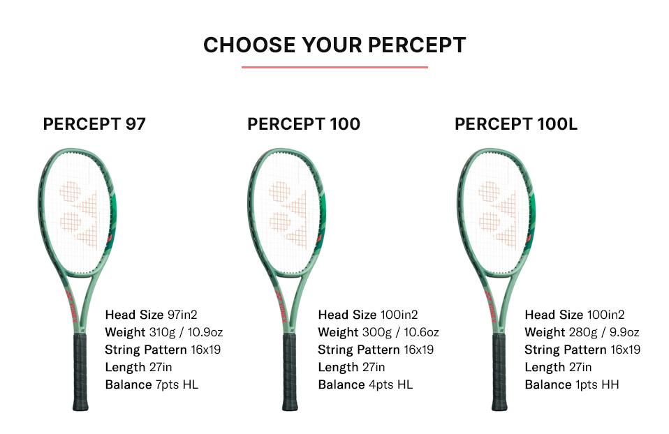 YONEX PERCETP RACQUETS