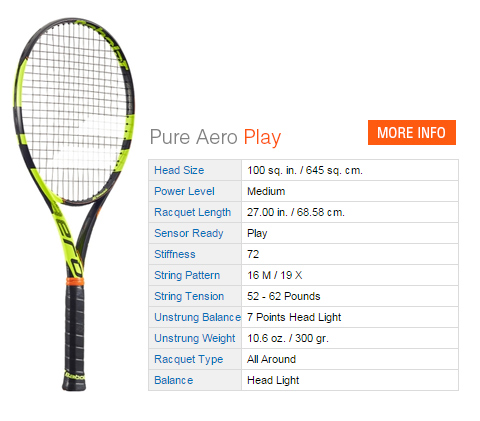 Babolat Pure Aero Play Tennis Racket