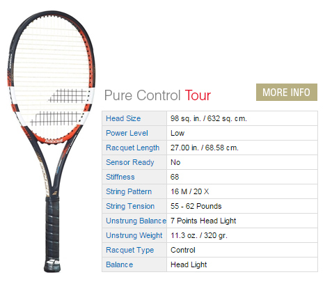 Babolat Pure Control Tour Tennis Racquet