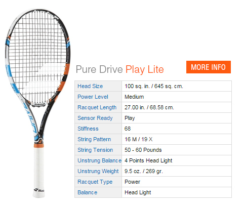 Babolat Pure Drive Play Lite Tennis Racquet