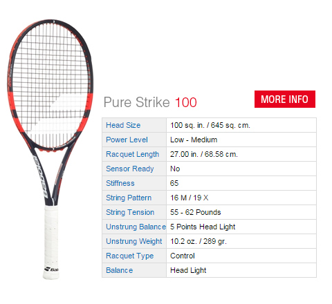 Babolat Pure Strike 100 Tennis Racquet