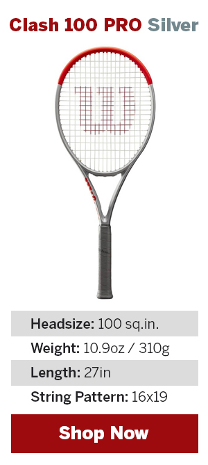 Wilson Clash 100 Pro Silver Tennis Racquet