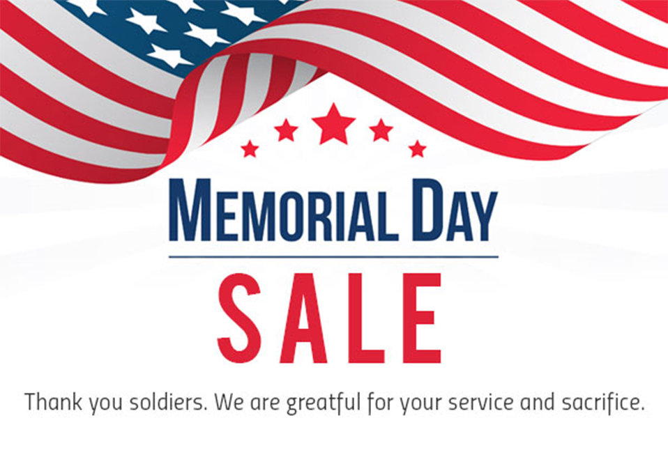 Memorial Weekend Sale!