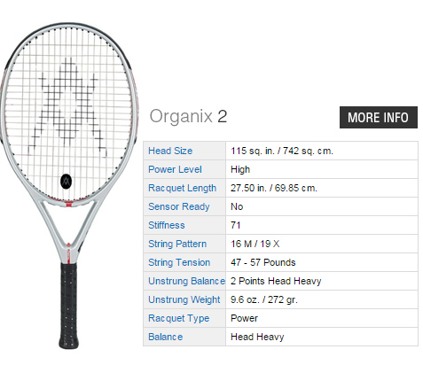 Volkl Organix 2 Tennis Rackets