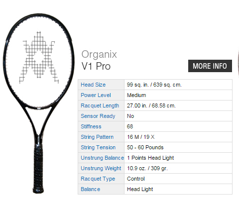 Volkl Organix V1 Pro Tennis Rackets