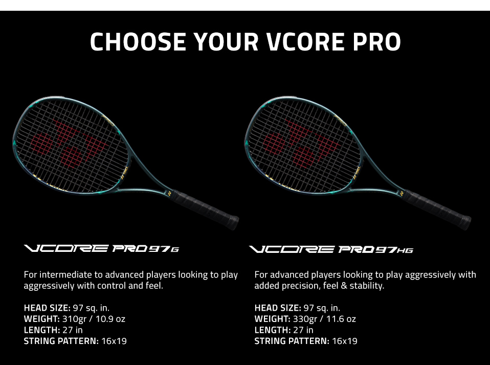 Yonex Vcore 97 Tennis Rackets