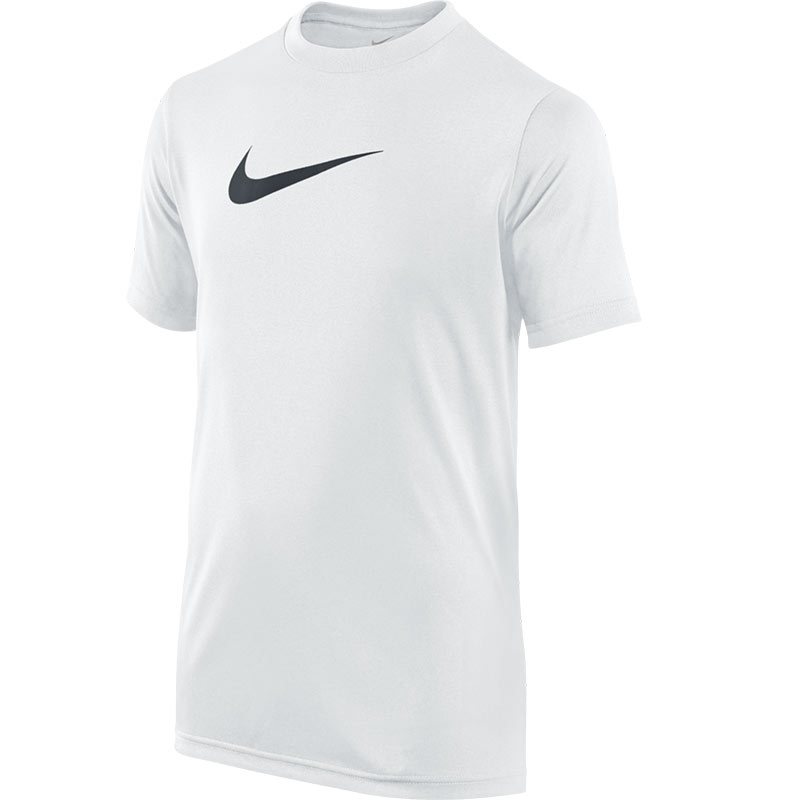 Nike Legend S/S Boy's Tennis Top White