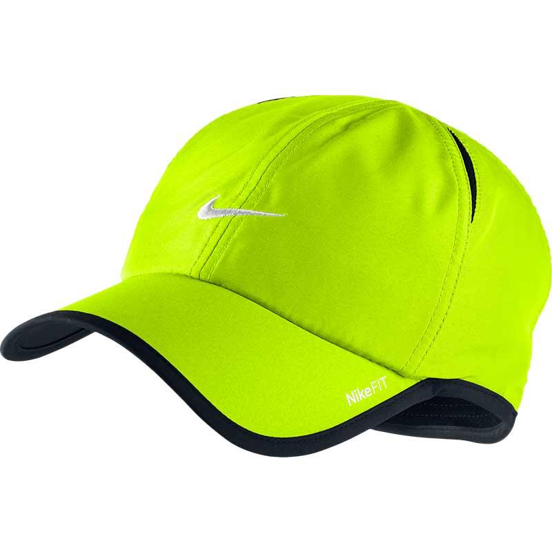 Nike Featherlight Men's Tennis Hat Volt/black