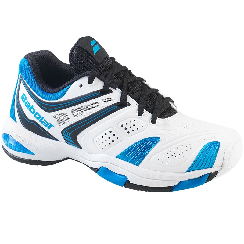 Babolat V-Pro 2 Junior Tennis Shoe White/blue