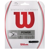  Wilson Synthetic Gut Power 16 Tennis String Set - Black