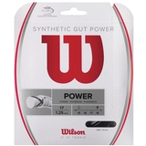  Wilson Synthetic Gut Power 17 Tennis String Set - Black