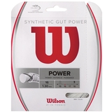  Wilson Synthetic Gut Power 16 Tennis String Set - White